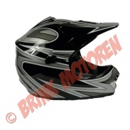Helm cross (kinderhelm) - Kinder Crosshelm maat S zwart - 5029